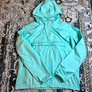 Under Armour UA Storm 1 Anorak Windbreaker Jacket Aqua Hooded Pullover‎ Medium